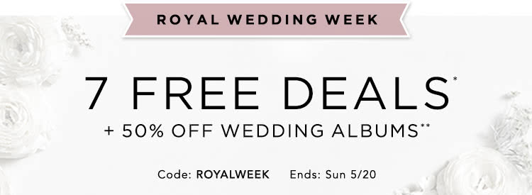 Code: ROYALWEEK &nbsp;&nbsp;&nbsp;&nbsp; Ends Sun 5/20